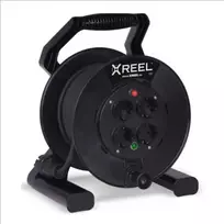 4-vietis ilgintuvas ritėje IP54/25m X-reel H05RR-F/3x1.5mm2 juodas