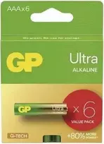 Baterijos GP Ultra Alkaline AAA Emos 6vnt./LR03