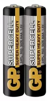 Baterijos GP Supercell AAA GP 2vnt./1.5V cinko ir karbono
