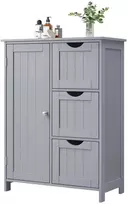 Songmics Vonios kambario spintelė su 3 stalčiais ir durelėmis 30x60x81 cm