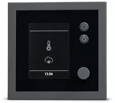 Elektrinės pirties krosnelės valdymo pultas - EOS Emotec H, juodas