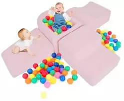 Promotions Minkštų žaidimų rinkinys, 5 dalių laipiojimo ir ropojimo putų blokai, rožinė, putos