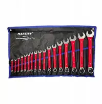 Kombinuotų veržliarakčių rinkinys MASTIFF 6-32 mm – 17 vnt.
