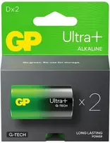 GP Battery GP Ultra Plus Alkaline G-TECH LR20/D 1.5V šarminiai elementai 2vnt.