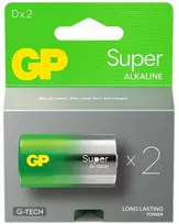 GP Battery GP Super Alkaline G-TECH LR20/D 1.5V šarminiai elementai 2vnt.