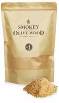 Medžio dulkės šaltam rūkymui SMOKEY OLIVE WOOD Olive (Alyvmedis) No.1, 1,5 l, Frakcija: 0-1 mm