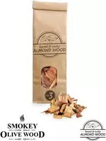 Migdolų medžio drožlės SMOKEY OLIVE WOOD, 500 ml, frakcija 2-3 cm