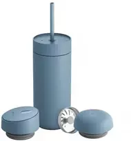 Termo puodelis 473 ml Carter Move Mug 3w1 +3 nakrętki Fellow pudrowy mėlyna