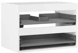 Praustuvo spintelės korpusas Mexen Box-A, 70 cm, 2 stalčiai, Baltas matt