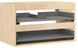 Praustuvo spintelės korpusas Mexen Box-A, 80 cm, 2 stalčiai, Oak
