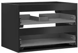 Praustuvo spintelės korpusas Mexen Box-A, 70 cm, 2 stalčiai, Juodas matt