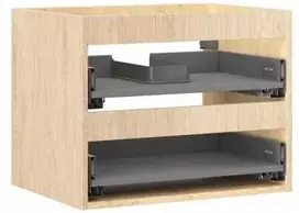 Praustuvo spintelės korpusas Mexen Box-A, 60 cm, 2 stalčiai, Oak