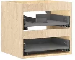 Praustuvo spintelės korpusas Mexen Box-A, 50 cm, 2 stalčiai, Oak
