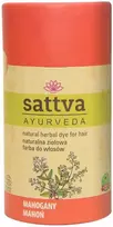 Augaliniai tamsiai raudonos spalvos plaukų dažai Mahogany, Sattva Ayurveda, 150g