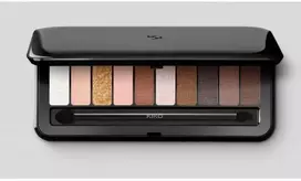 Kiko Milano švelnių, neutralių atspalvių akių šešėlių paletė su 10 įvairių atspalvių, atspalvis 02 Warm Tones