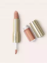 Kiko Milano matinės spalvos lūpų dažai ir spindintis lūpų blizgesys spalva 01 Enchanting Nude