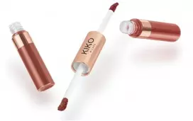 Kiko Milano skysti lūpų dažai su dviguba matine ir blizgia spalva, atspalvis 04