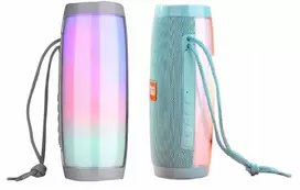 Nešiojama belaidė „Bluetooth“ kolonėlė T&G TG-157 su LED apšvietimu, žalia