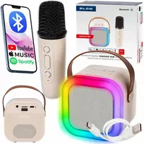 Nešiojama „Bluetooth“ kolonėlė „Blow“ su karaoke mikrofonu ir RGB apšvietimu