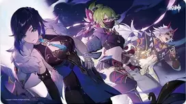 Sakami Merchandise Genshin Impact – Yelan, Kuki Shinobu ir Arataki Itto – pelės kilimėlis – 70 x 40 cm