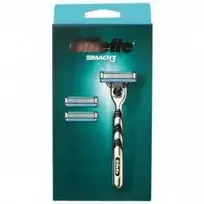 Gillette Mach3 skustuvas su 2 pakaitinėmis galvutėmis