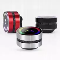 Mini „Bluetooth“ kolonėlė su kaulinio laidumo technologija, RGB apšvietimu ir siurbtuku