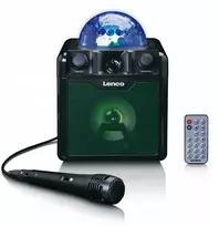 Belaidė „Bluetooth“ karaokės kolonėlė su mikrofonu ir disco kamuoliu