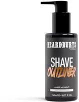 Beardburys Precision Shaving Gel Outliner Amber Midnight skutimosi losjonas, 150 ml