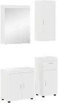 Vonios baldų rinkinys TULUM 4 pcs Balta 60 x 34 x 63 cm