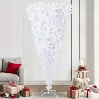 Dirbtinė Kalėdų eglutė su 300 LED Balta 240 cm PVC ir plienas