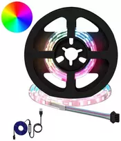 LED juosta 2 pcs Juoda ir permatoma 350 mm Varis ir plastikas