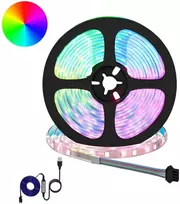 LED juosta 2 pcs Juoda ir permatoma 5500 mm Varis ir plastikas