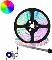 LED juosta 2 pcs Juoda ir permatoma 2300 mm Varis ir plastikas