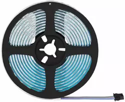 LED juosta 2 pcs Juoda ir permatoma 4000 mm Varis ir plastikas