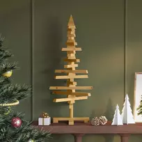 Medinė Kalėdų eglutė s stovu Ruda 90 cm Pušies masyvas