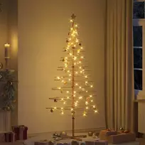Medinė Kalėdų eglutė s stovu Ruda 210 cm bambukas