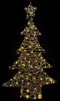 Kalėdų eglutė 120 LED Šilta balta 150 cm Ratanas