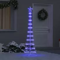 LED Kalėdų medis su 230 LED Mėlyna 51 x 51 x 190 cm metalas