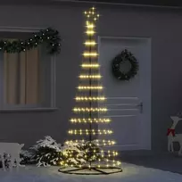 LED Kalėdų medis su 295 LED s stovu Šilta balta 250 cm metalas