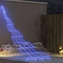 LED Kalėdinė eglutė su žemės kuoleliais Mėlyna 511 cm metalas