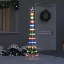 LED Kalėdų medis Įvairiaspalvis 190 cm metalas