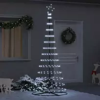 LED Kalėdų medis su 295 LED s stovu Šalta balta 250 cm metalas