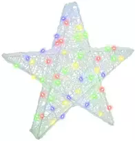 3D žvaigždė su 50 LED Įvairiaspalvis 55 x 53.5 x 10 cm Akrilas