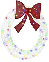 Vainikas su 80 LED Įvairiaspalvis 92 x 92 x 9,5 cm Akrilas