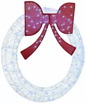 Vainikas su 150 LED Šalta balta 120 cm Akrilas