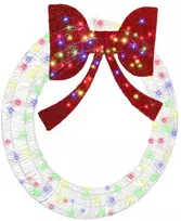 Vainikas su 150 LED Įvairiaspalvis 120 cm Akrilas