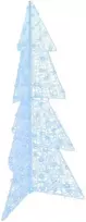 Kalėdų eglutė 160 LED Šaltas baltas 150 cm Akrilas