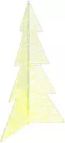 Kalėdų eglutė su 240 LED Šilta balta 180 cm Akrilas