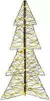 Kalėdų eglutė 160 LED Šilta balta 150 cm Ratanas