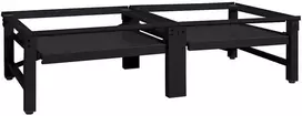 Skalbyklės pjedestalas 2 pcs Juodas 124,5 x 61,5 x 32,5 cm